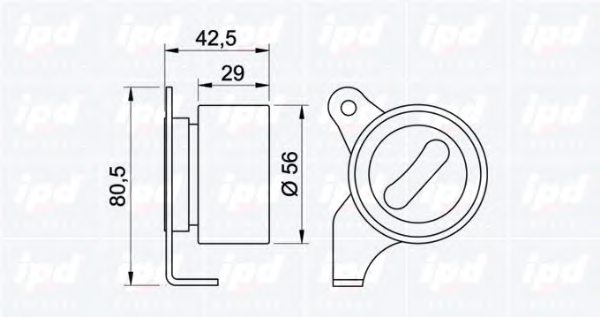 IPD 14-0817 Tensioner Pulley, timing belt